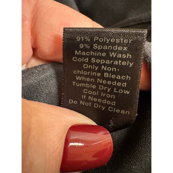 Ann Taylor Factory Dress Sheath Size 12 Gray Microsuede Laser Cut Office Career - Picture 5 of 6